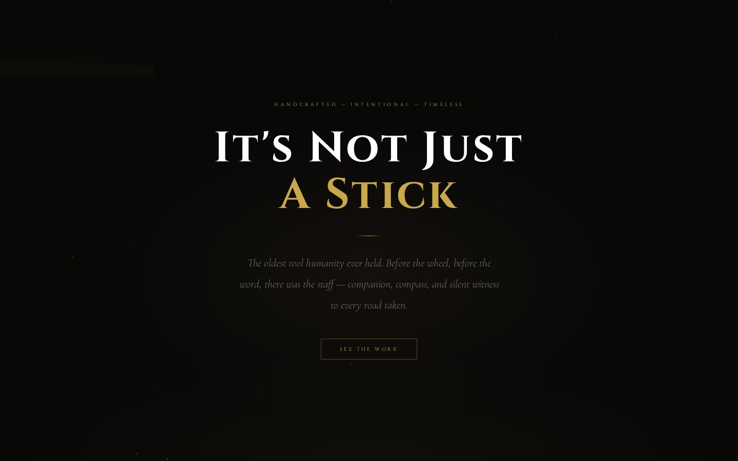 It's Not Just a Stick — live site
